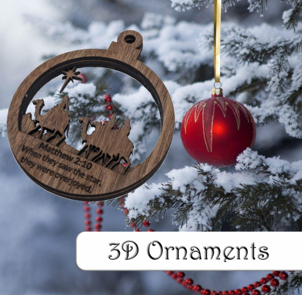 Three Wise Men - 3D Ornament