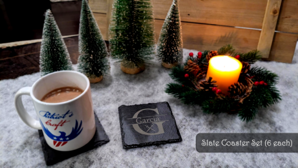 Slate Coaster Set - Image 2