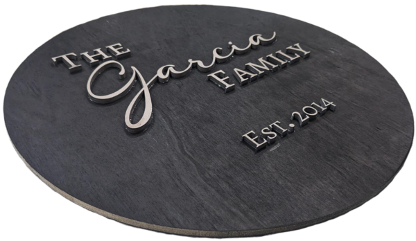 Personalized Round Family Sign - Image 4