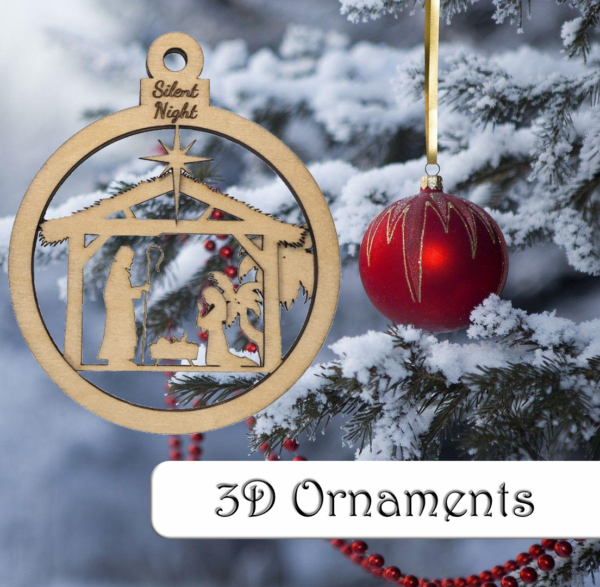 Silent Night - 3D Ornament