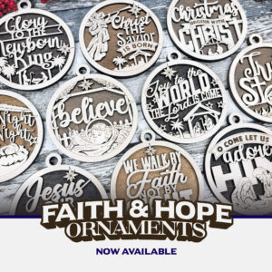 Faith and Hope Ornaments